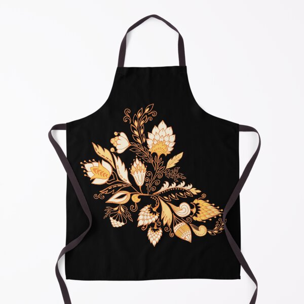 Item preview, Golden pine flower in pure black background designed and sold by Amirsaat.