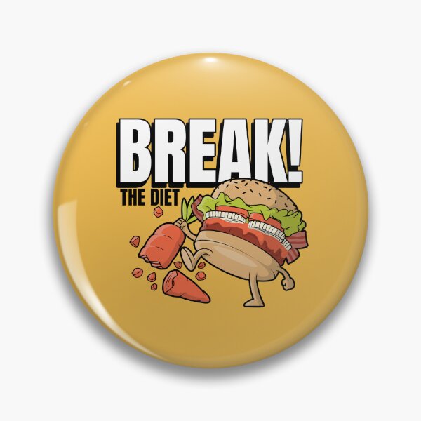 Item preview, Burger Meme: BREAK THE DIET ! designed and sold by Rodayna Elnaggar.