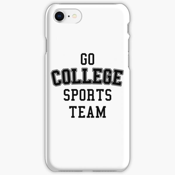 Go College Sports Team Black iPhone Snap Case