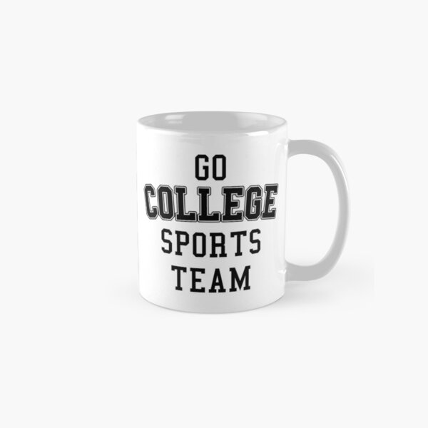 Go College Sports Team Black Classic Mug