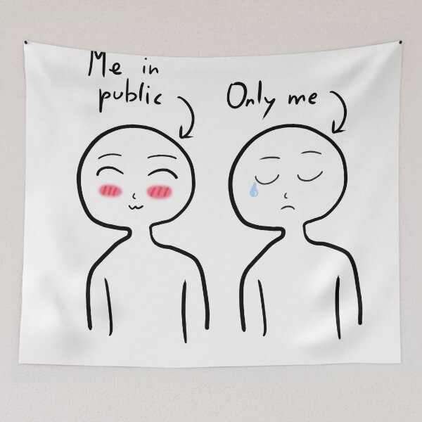 Item preview, Me in public and Only me - Not Hamlet Design designed and sold by NotHamlet.