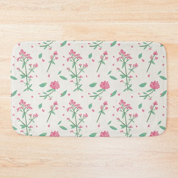 Item preview, red valerian - ditsy print - summer flowers collection designed and sold by Lizzy Doe.
