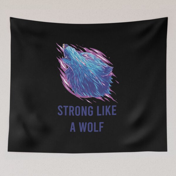 Item preview, Be Strong as a Wolf designed and sold by Wanc Designs.