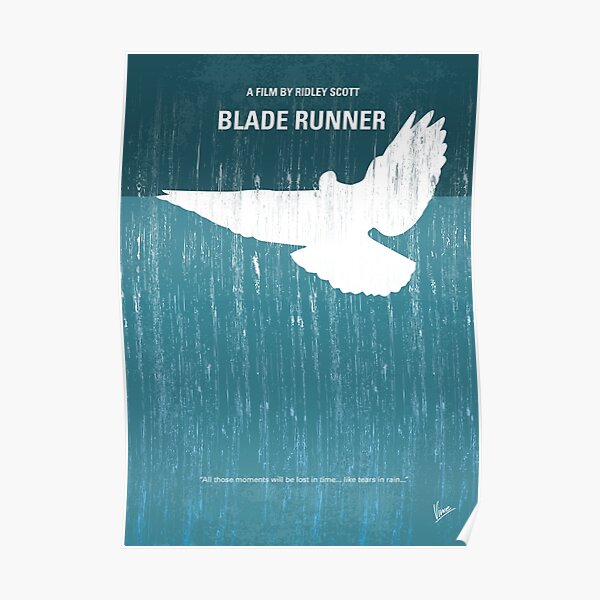 No011- Blade Runner minimal movie poster Poster