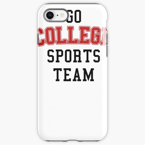 Go College Sports Team Red iPhone Tough Case