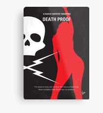 No018- DeathProof minimales Filmplakat Metallbild