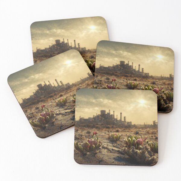 Item preview, The First Flower to Bloom After an Apocalypse II - Fallout Wasteland Landscape Cinematic Digital Photography designed and sold by Nicky-Valentine.