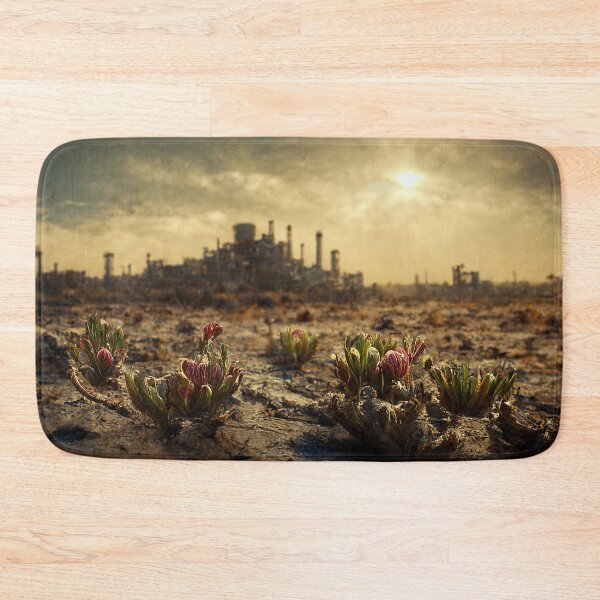 Item preview, The First Flower to Bloom After an Apocalypse II - Fallout Wasteland Landscape Cinematic Digital Photography designed and sold by Nicky-Valentine.