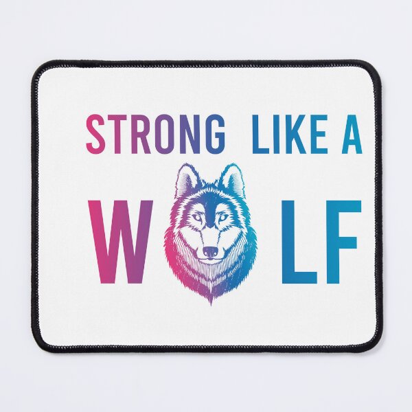 Item preview, Be Strong as a Wolf designed and sold by Wanc Designs.