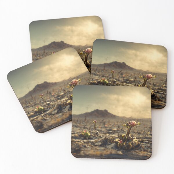 Item preview, The First Flower to Bloom After an Apocalypse III - Fallout Wasteland Landscape Cinematic Digital Photography designed and sold by Nicky-Valentine.