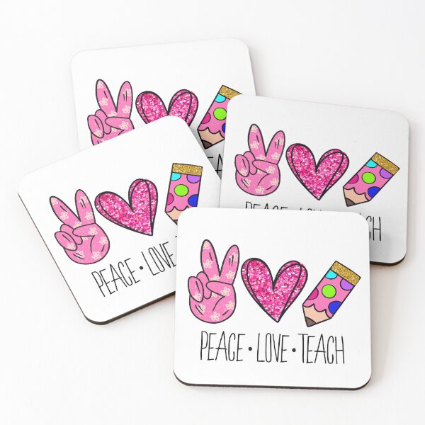 Item preview, Peace Love Teach designed and sold by HelArt.