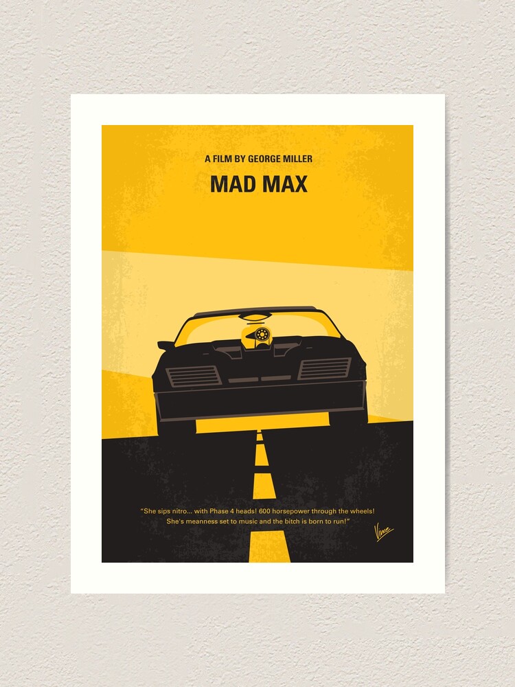 No051 Mad Max 1 Minimal Movie Poster Art Print By Artboyvince