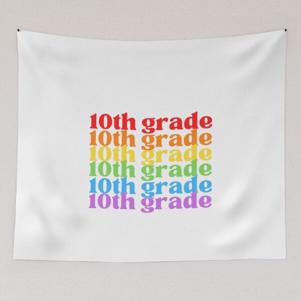 Item preview, Tenth Grade Vibes Only, Back To School, Rainbow designed and sold by ImaginedCo.