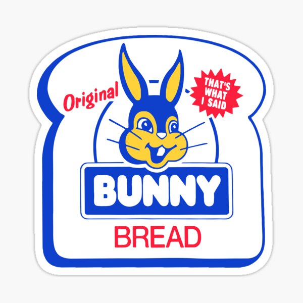"BUNNY BREAD" Sticker for Sale by NEWsplamarket Redbubble