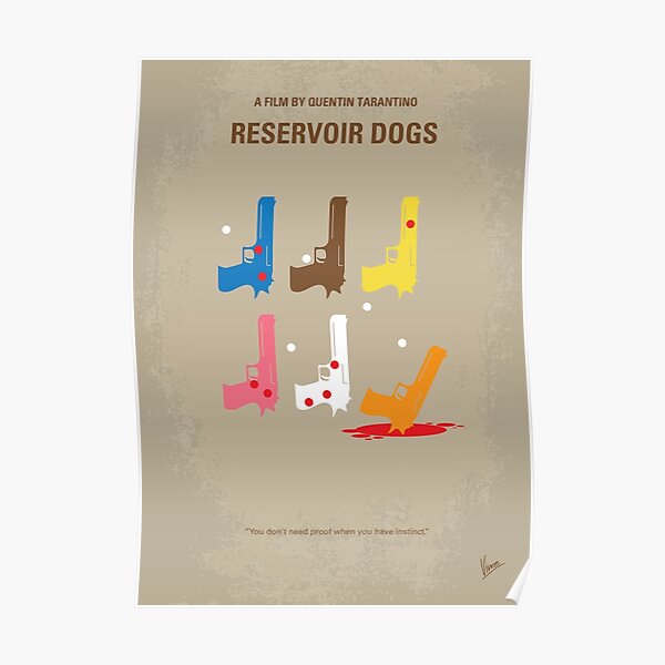 No069- Reservoir Dogs minimal movie poster Poster
