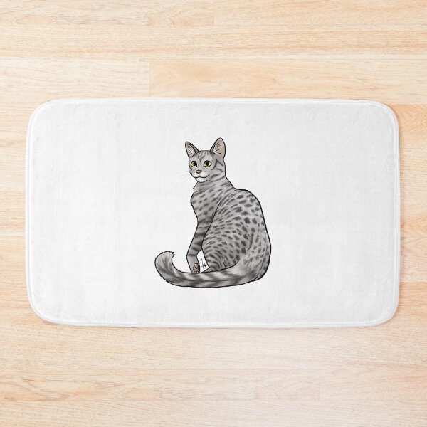 Item preview, Cat - Egyptian Mau - Silver designed and sold by Jennifer Stolzer.