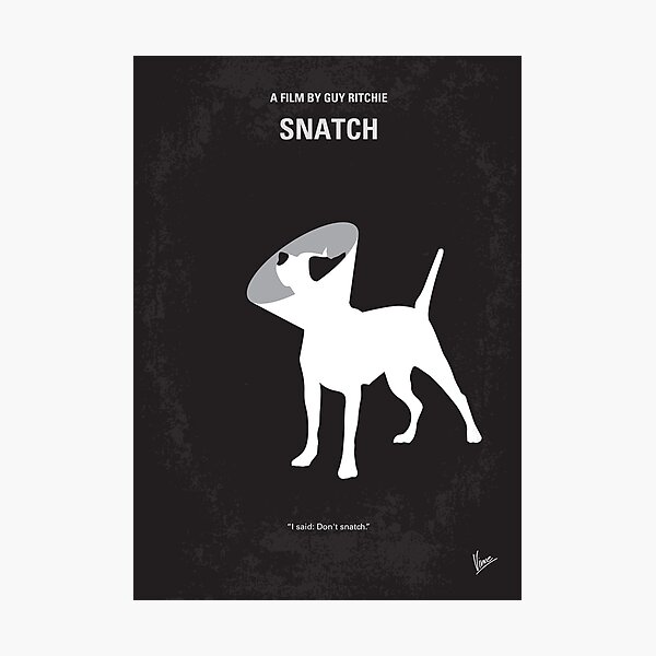 No079- Snatch minimal movie poster Photographic Print
