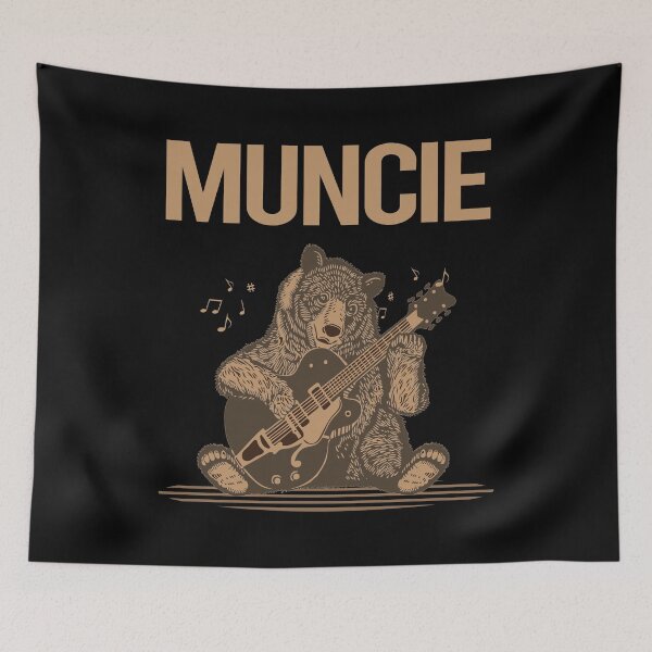 Item preview, Bear With Guitar Muncie designed and sold by hurseslossb.