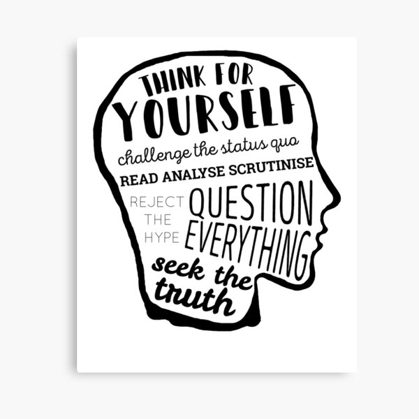 Think For Yourself Canvas Print
