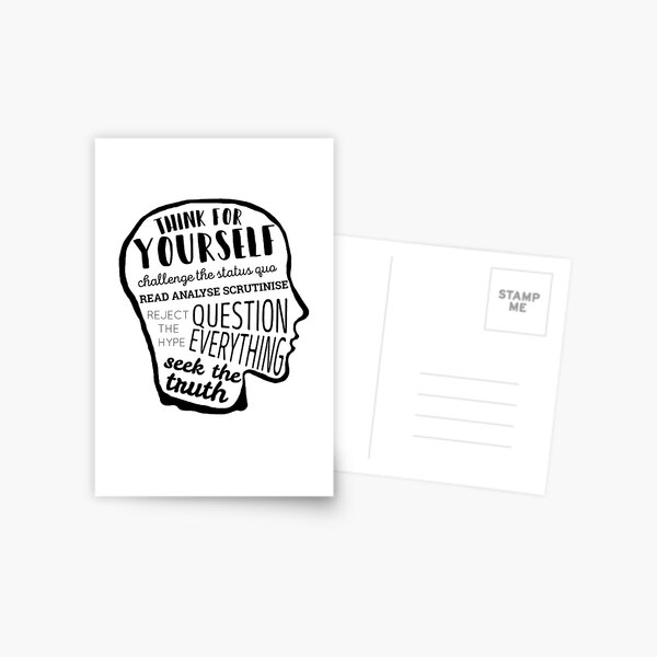Think For Yourself Postcard