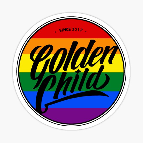 "Rainbow Golden Child Logo v2" Sticker for Sale by Rain6458 | Redbubble
