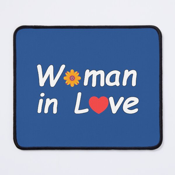 Item preview, "Woman in Love" with orange and blue abstract flower - Declaration of love designed and sold by LV-creator.