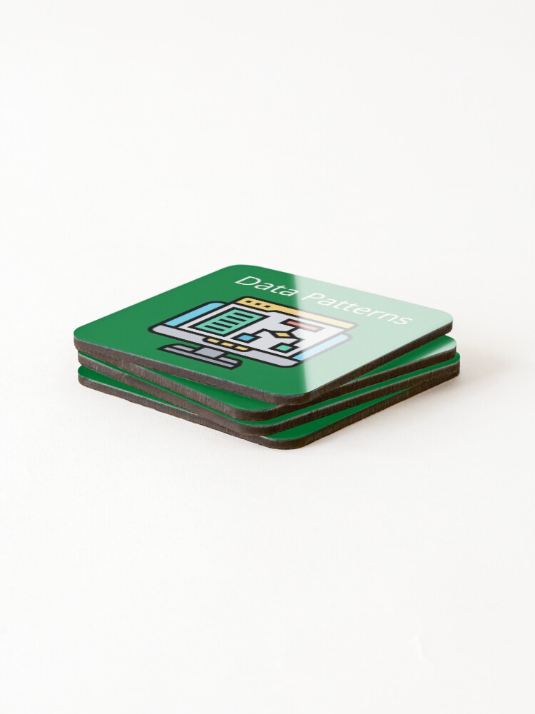 Thumbnail 4 of 5, Coasters (Set of 4), Data Patterns designed and sold by UpcomingTech.
