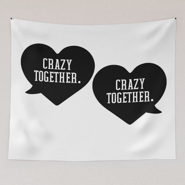 Item preview, Byler - Crazy Together Speech Bubbles (White Text) designed and sold by humnoo.