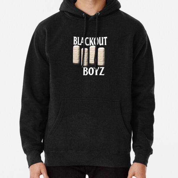 Unisex blackout hooded sweatshirt