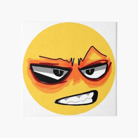 Shush Cursed Emoji | Art Board Print