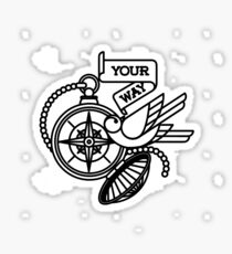 golden compas Sticker