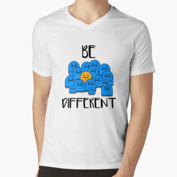 Be Different V-Neck T-Shirt