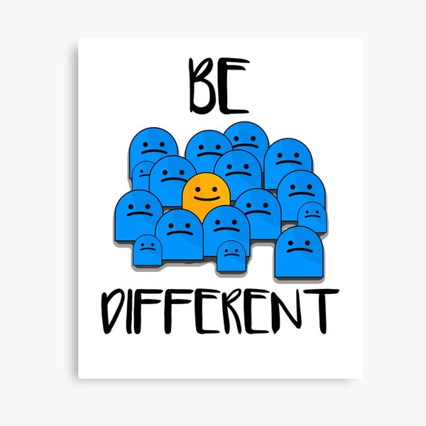 Be Different Canvas Print