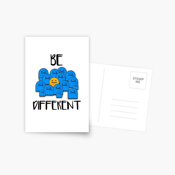 Be Different Postcard