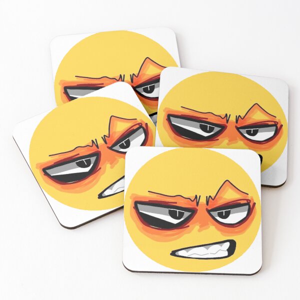 Item preview, Angry Cursed Emoji TikTok MEME Face designed and sold by CursedEmoji.