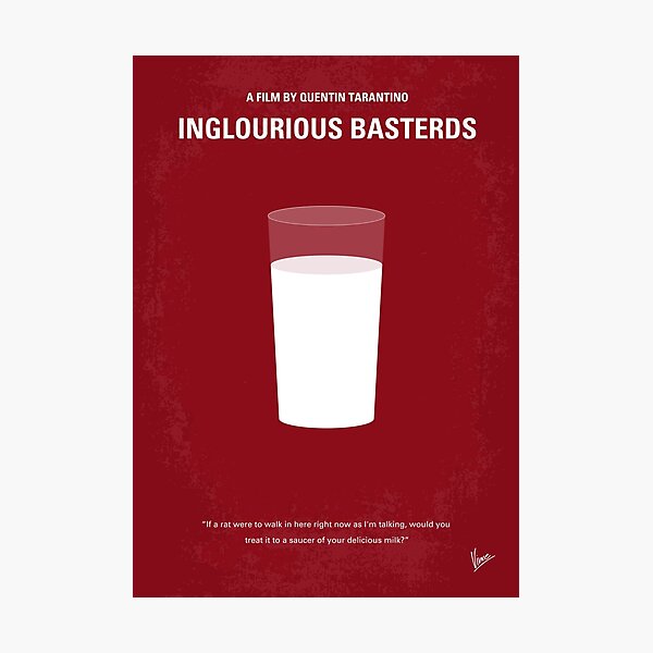 No138- Inglourious Basterds minimal movie poster Photographic Print