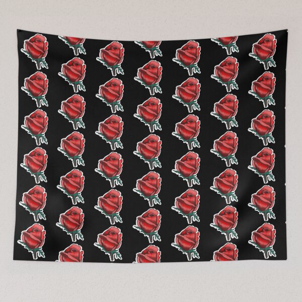 Item preview, Ready to bloom, single hand drawn red rose bud  designed and sold by Jodi Mahaffey.