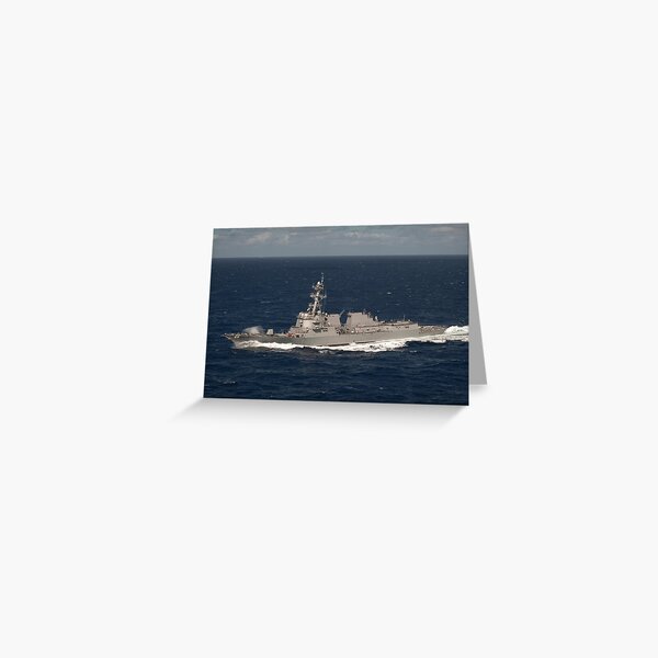 The Arleigh Burke Class Guided Missile Destroyer Uss Stockdale Greeting Card For Sale By