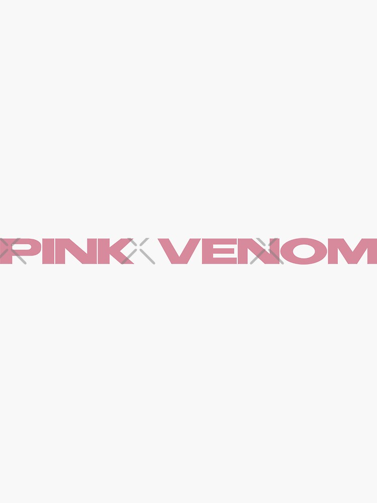 BLACKPINK - Pink Venom text 3 Sticker for Sale by wasabigraphic