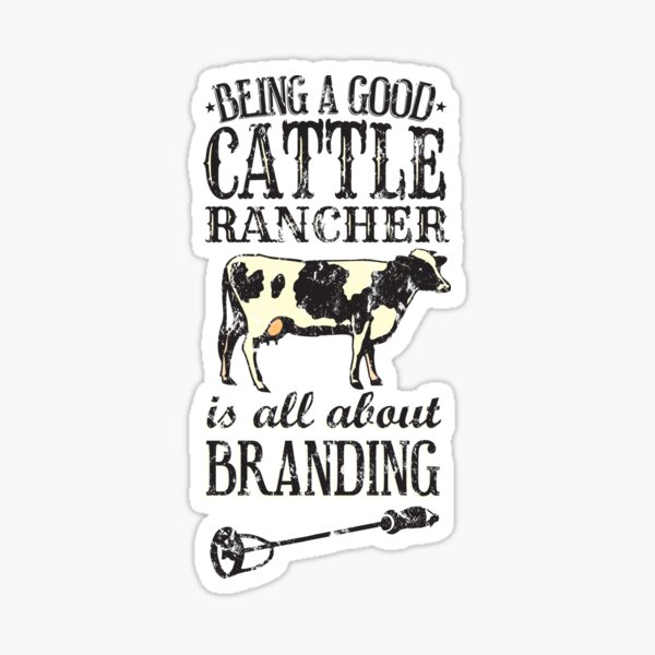 Item preview, Being a Good Cattle Rancher is all about Branding designed and sold by HandDrawnTees.