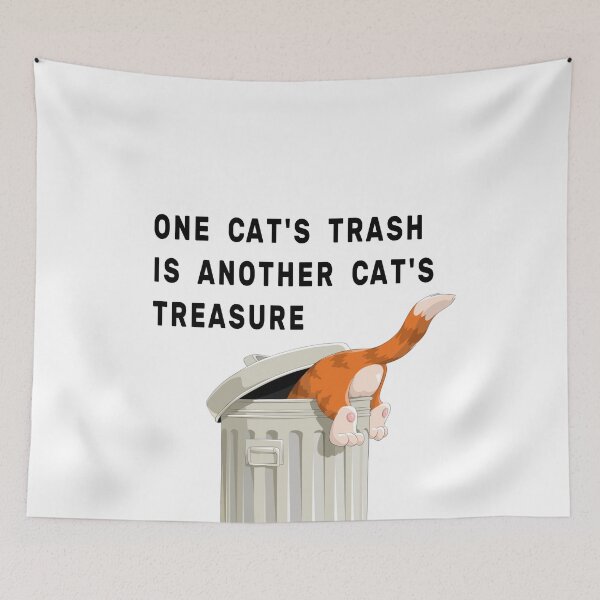 Item preview, One Cats Trash is Another Cats Treasure designed and sold by NameThatShirt.