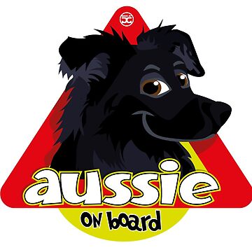 Artwork thumbnail, Aussie On Board - Black Tan by DoggyGraphics