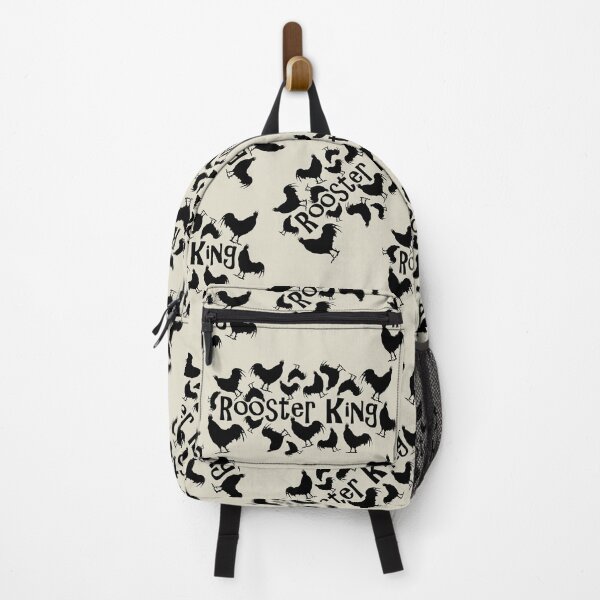 Item preview, Rooster King Black on Taupe Repeat -5748 designed and sold by Art in My Loft.