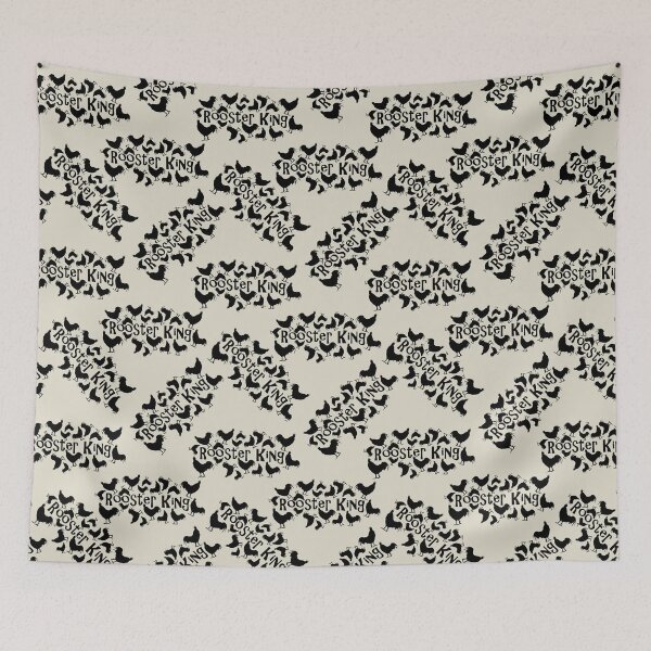 Item preview, Rooster King Black on Taupe Repeat -5748 designed and sold by Art in My Loft.