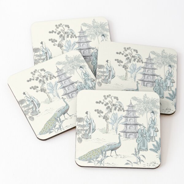 Item preview, Pagoda Village Chinoiserie  designed and sold by Yunihadi.