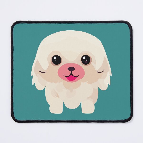 Item preview, Cute vector art puppy | Shichon puppy designed and sold by MadSwellDesigns.