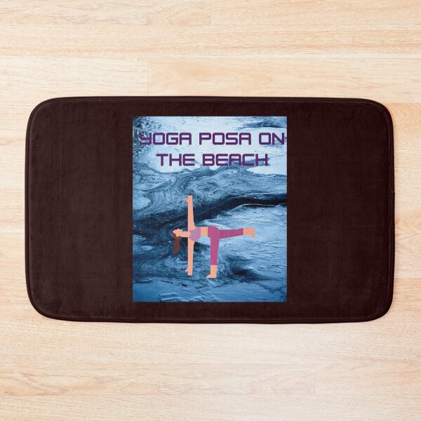 Item preview, Copy of   HALF MOON YOGA POSE ON THE BEACH designed and sold by marie1919.