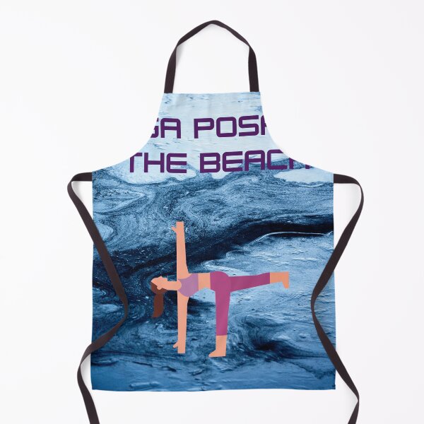 Item preview, Copy of   HALF MOON YOGA POSE ON THE BEACH designed and sold by marie1919.