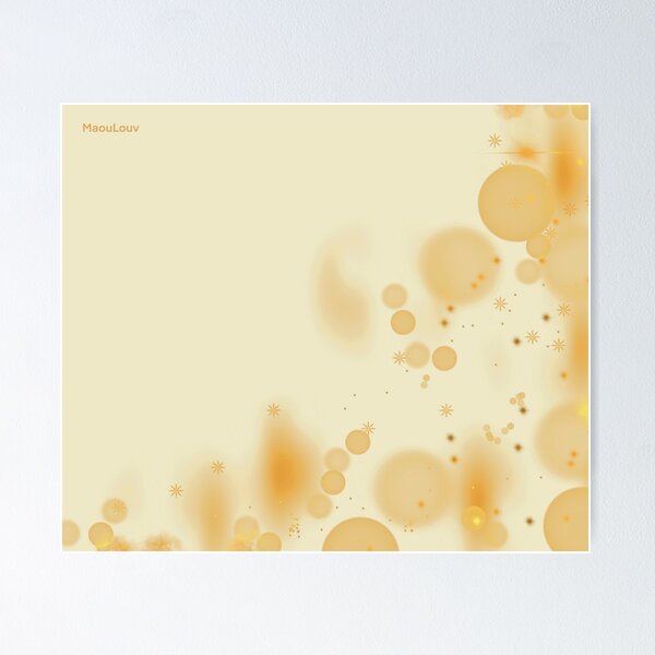 Aperçu de l'œuvre  Gold bubbles  créée et vendue par MaouLouv.