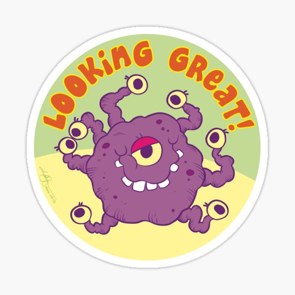 Motivational Monster: Looking Great Sticker